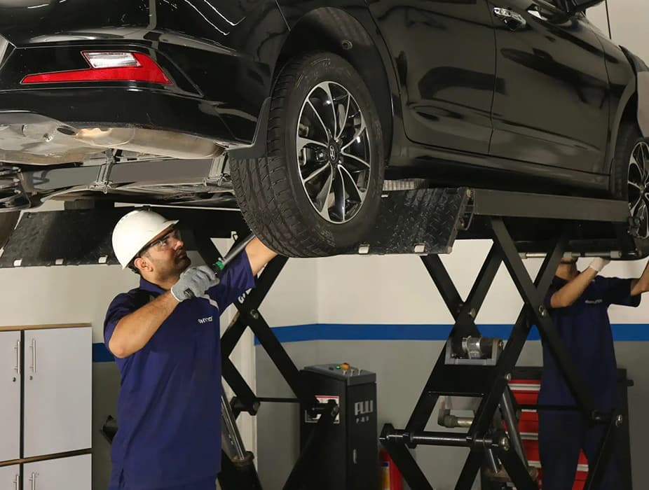 Inside the Hyundai Islamabad service workshop